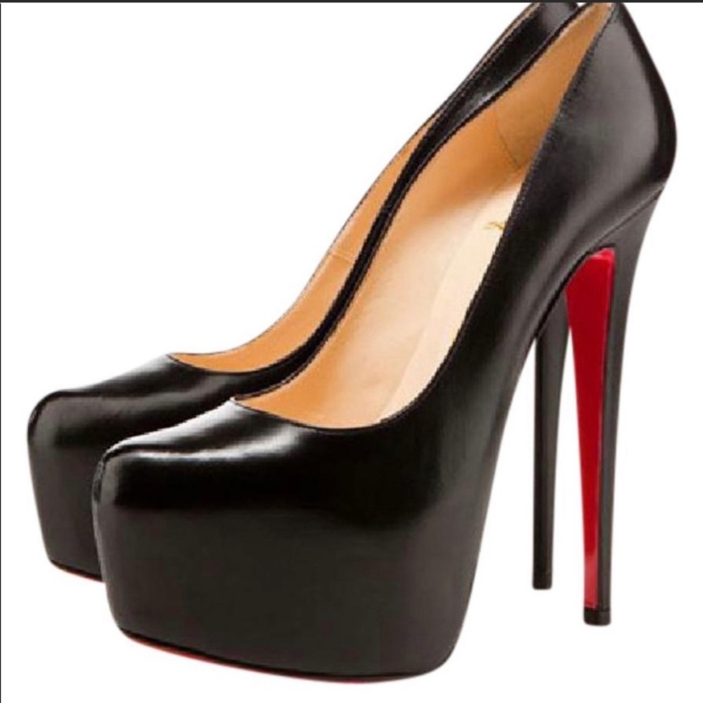 Christian Louboutin Black Daffodile / Platforms